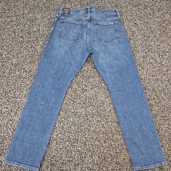 J.Crew Straight Selvedge Flex Jeans Mens 34x32 Dark Wash Denim NWT $158 - Picture 8 of 10